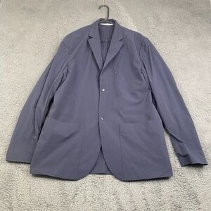 Norse Projects Men's Blue Emil Travel Light Snap on Coat Size XL N50-0212